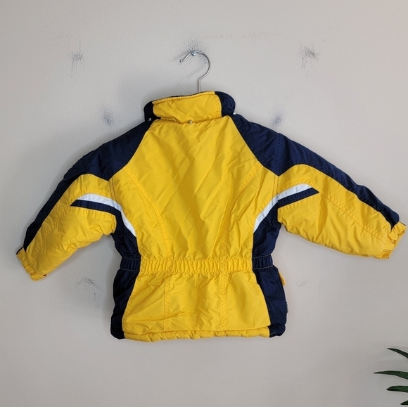Osh Kosh | Yellow and Navy Blue Winter Coat - Picture 4 of 7